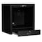 Global Industrial Counter Top CRT Security Computer Cabinet, Black, 24-1/2W x 22-1/2D x 27H 607294BK - alternate 2